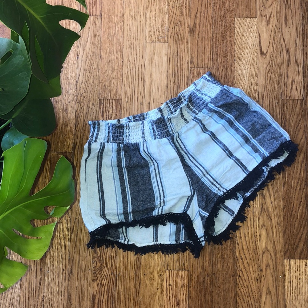Fringed Bottom Shorts